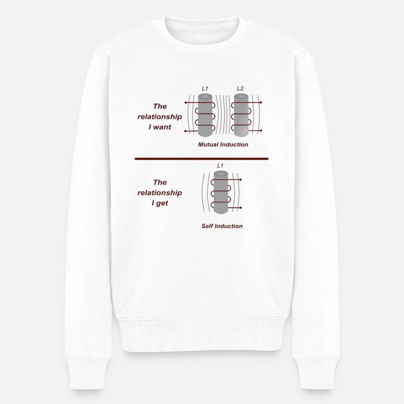 Induction électromagnétique - Pull Premium bio Homme - blanc