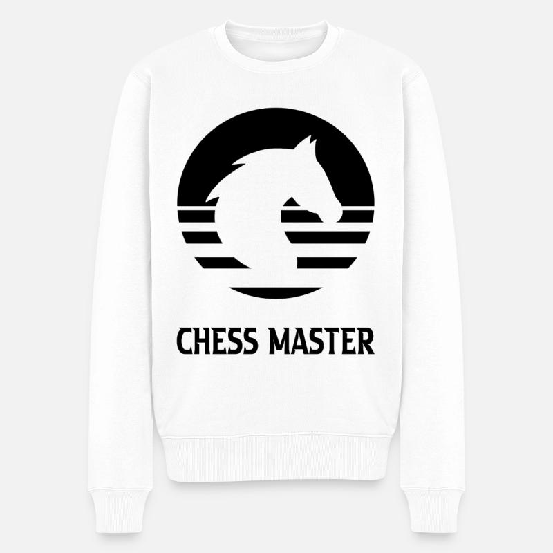 Chess - Pull Premium bio Homme - blanc