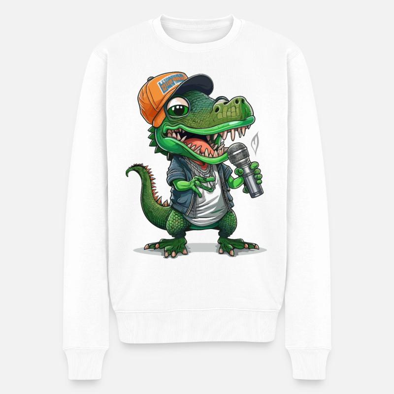 Flux d’alligators - Pull Premium bio Homme - blanc