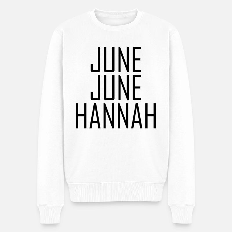 Juni Juni Hannah Shirt Kapitän Sandy Unter Deck Ha - Männer Premium Bio Pullover - Weiß
