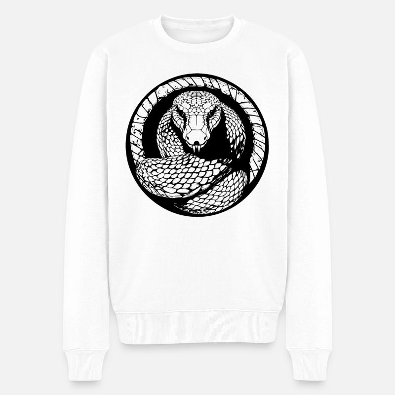 Serpent - Pull Premium bio Homme - blanc