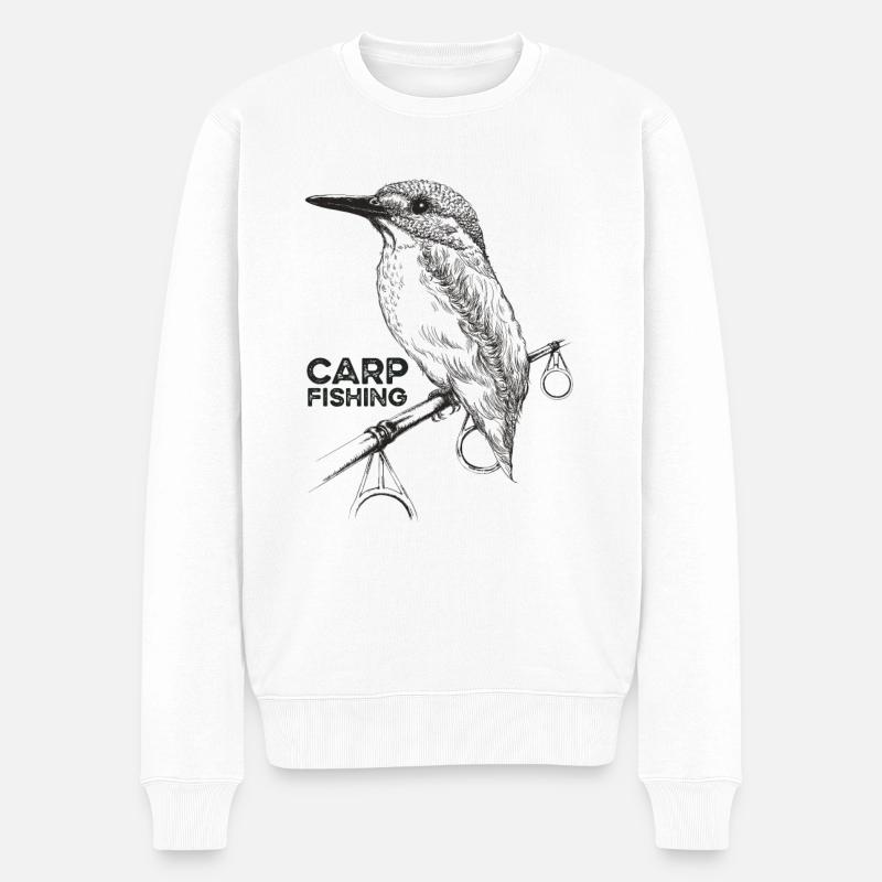 Carpes pêche - Pull Premium bio Homme - blanc