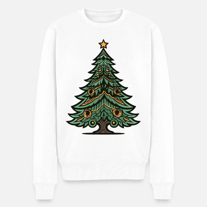 Arbre de Noël Noël - Pull Premium bio Homme - blanc