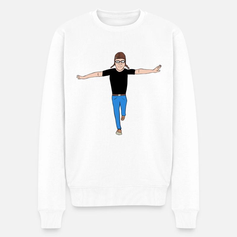 Inspire - Männer Premium Bio Pullover - Weiß