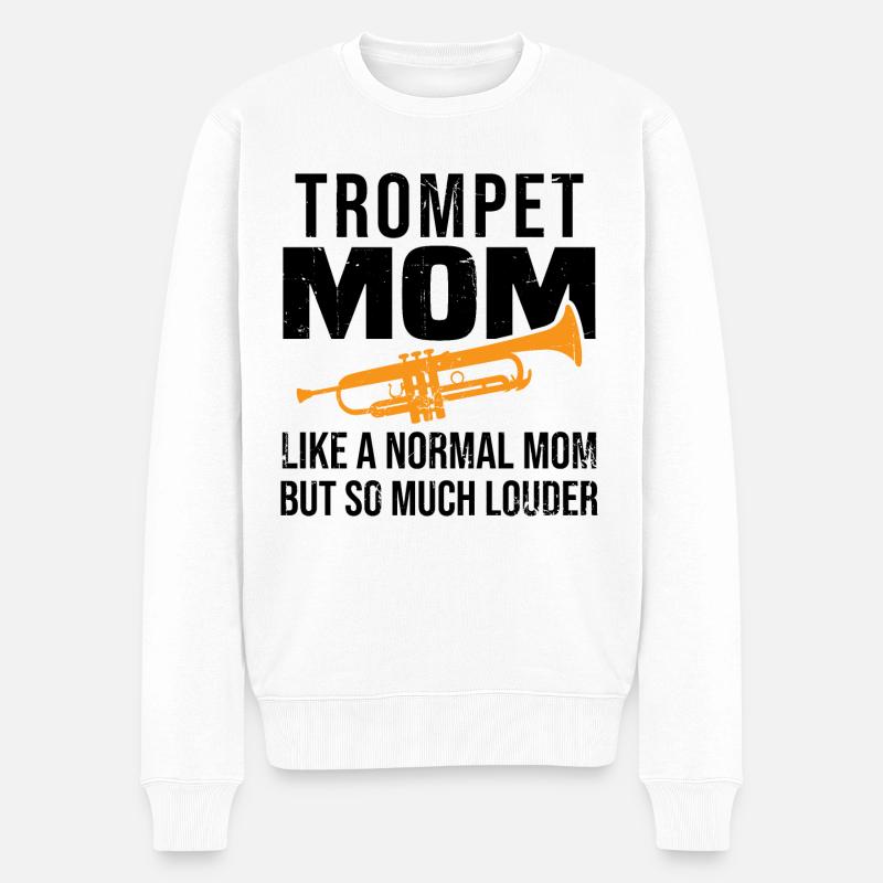 Maman trompet - Pull Premium bio Homme - blanc