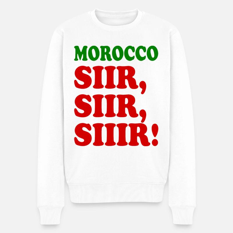 Maroc - Pull Premium bio Homme - blanc