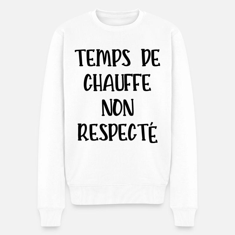 temps de chauffe non respecté - Pull Premium bio Homme - blanc
