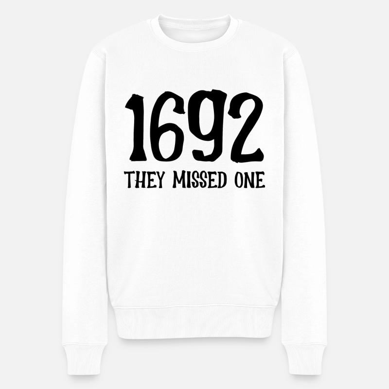 1692 verpassten sie einen - Männer Premium Bio Pullover - Weiß