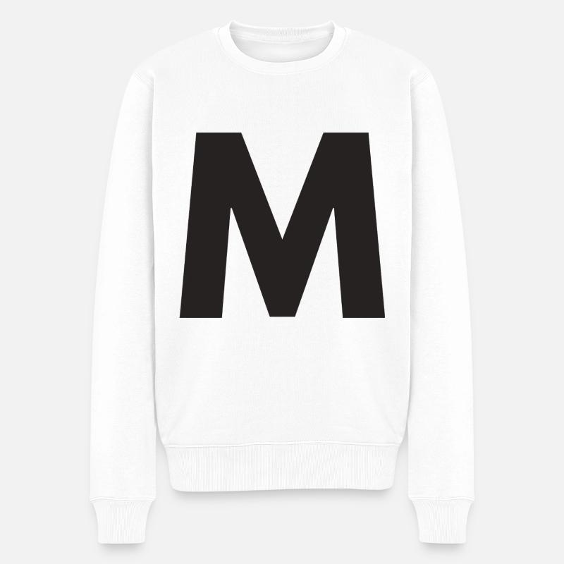 M - Pull Premium bio Homme - blanc