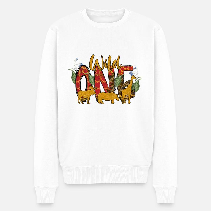 Une sauvage - Pull Premium bio Homme - blanc
