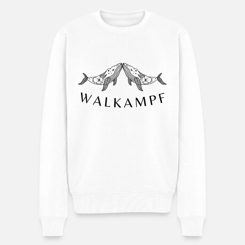 WALKAMPF - Pull Premium bio Homme - blanc