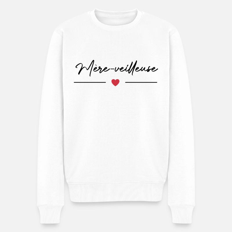 Mère-veilleuse - Pull Premium bio Homme - blanc