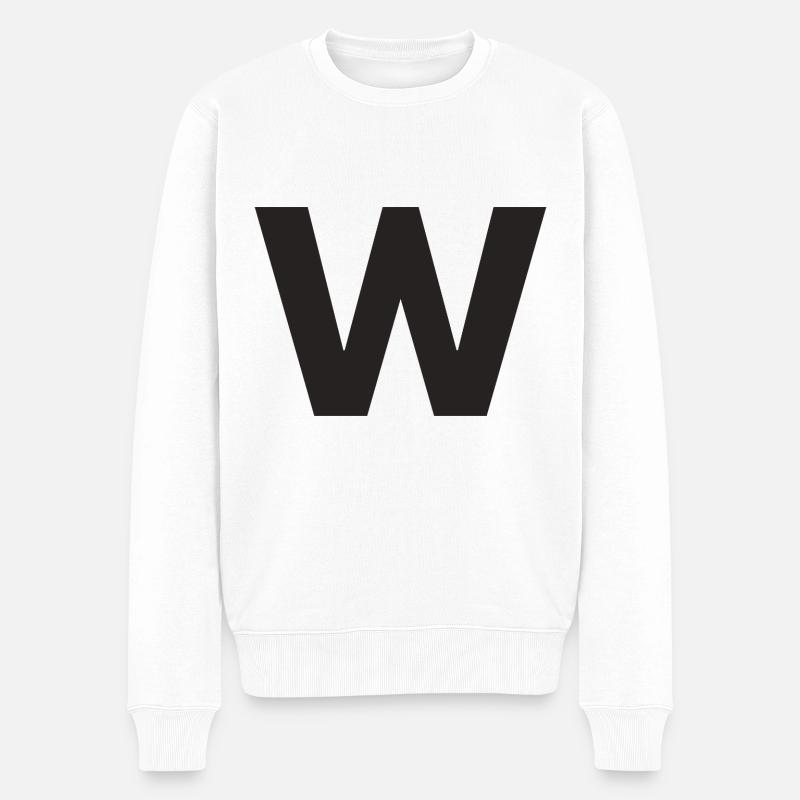 W - Pull Premium bio Homme - blanc
