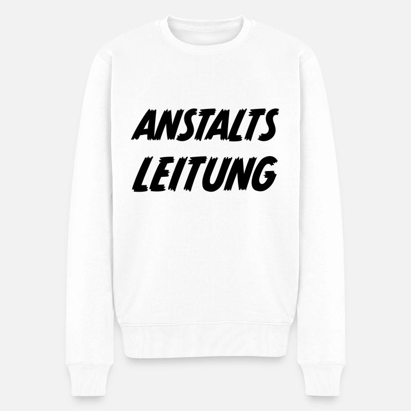 Anstaltsleitung Unternehmer Selbstständiger - Männer Premium Bio Pullover - Weiß