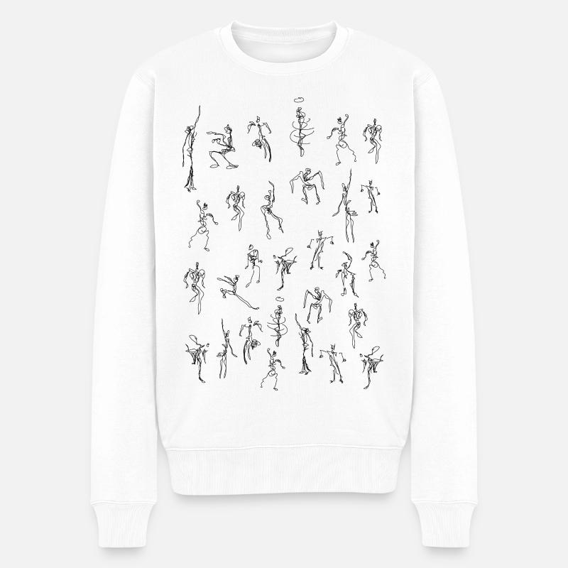TANZfiguren - Männer Premium Bio Pullover - Weiß