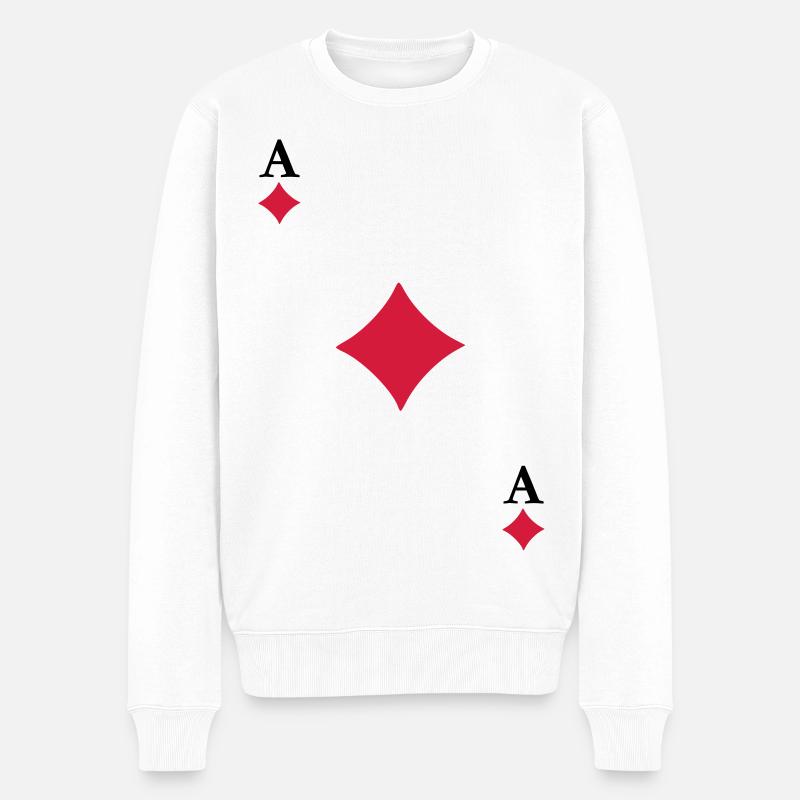 As de Carreau - Pull Premium bio Homme - blanc