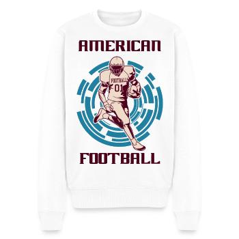 Football américain - Pull Premium bio Homme - blanc - Devant - Thijin (182cm)