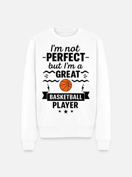 Pas parfait mais un grand basketteur - Pull Premium bio Homme - blanc