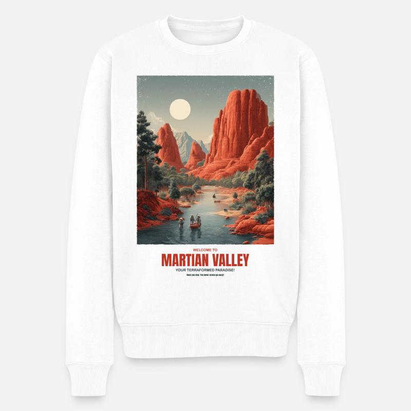 Vallée de la Martienne - Pull Premium bio Homme - blanc