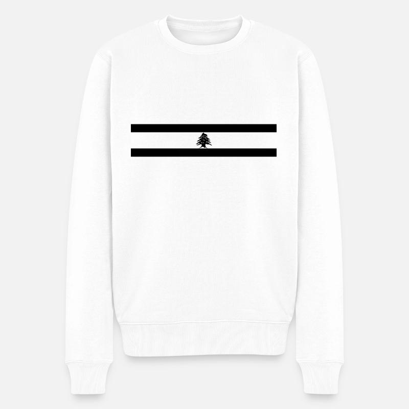 Lebanon, beirut - Männer Premium Bio Pullover - Weiß