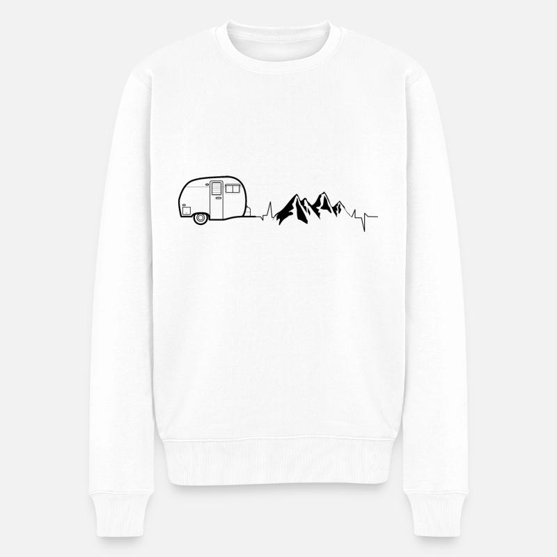 Camping-car - Pull Premium bio Homme - blanc