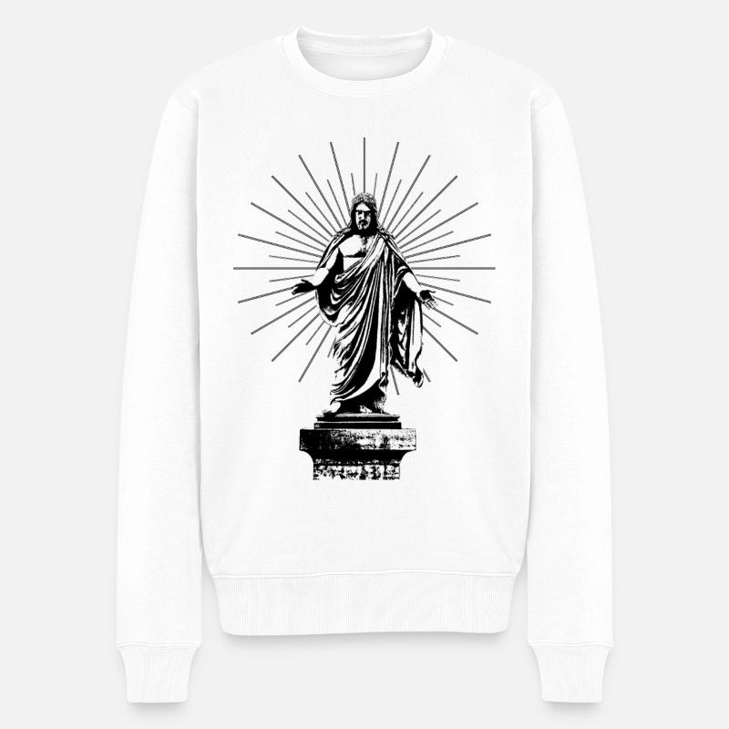 Jésus - Pull Premium bio Homme - blanc