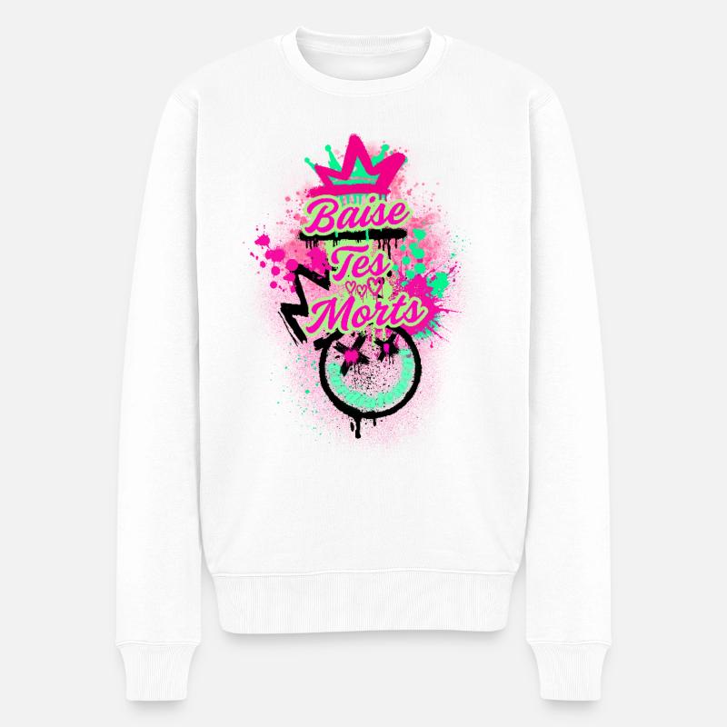 Baise tes Morts - Pull Premium bio Homme - blanc