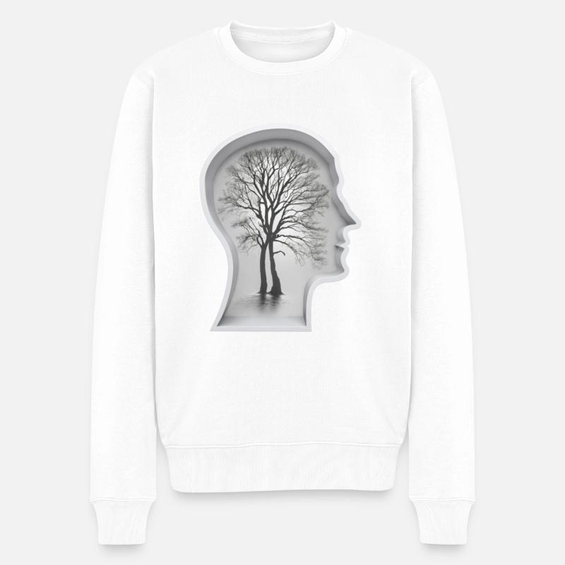 InHead (Begriffsklärung - Männer Premium Bio Pullover - Weiß