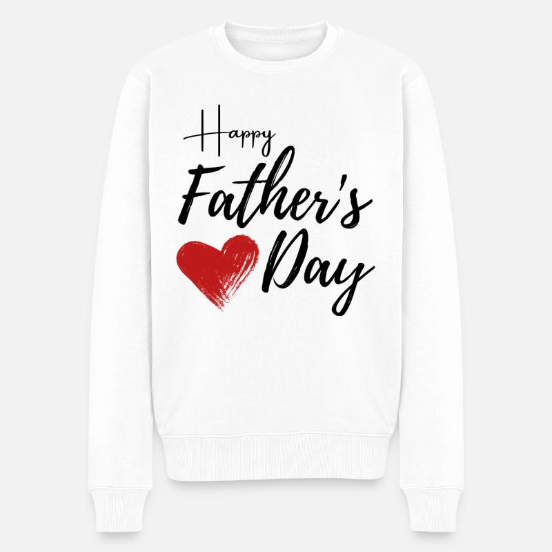 Happy Father’s Day - Pull Premium bio Homme - blanc