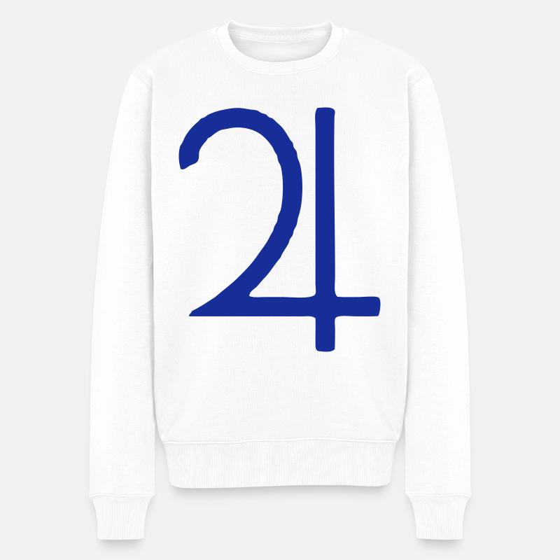 symbol jupiter planete - Männer Premium Bio Pullover - Weiß