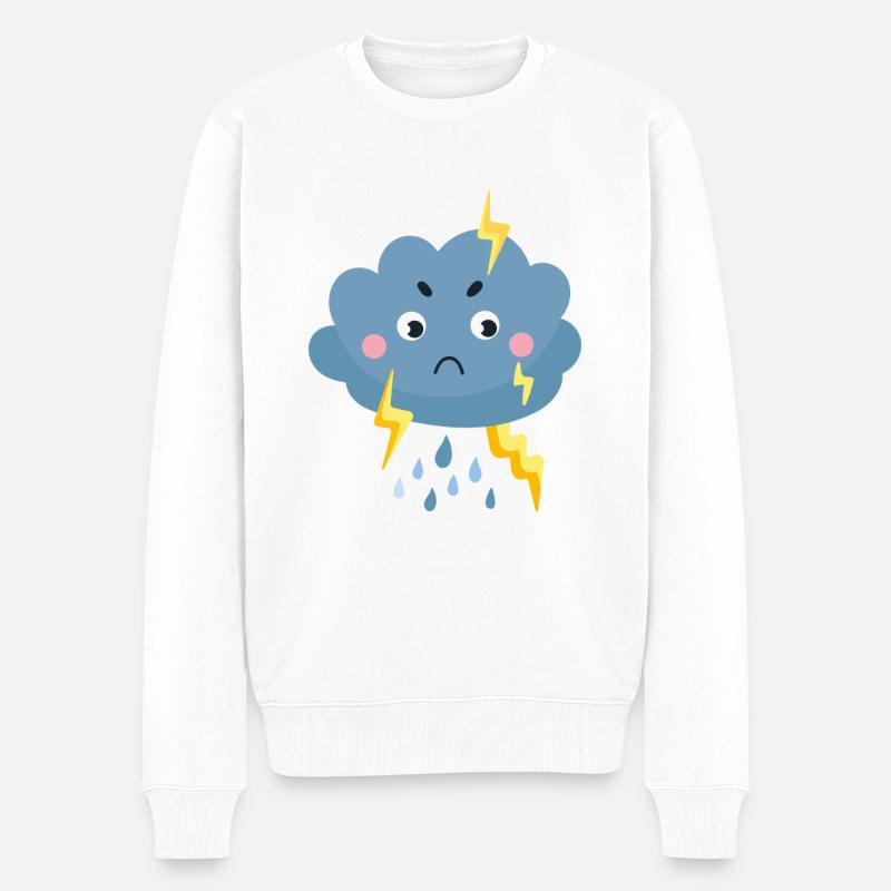Nuage de pluie - Pull Premium bio Homme - blanc