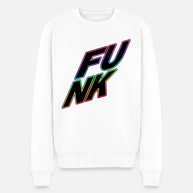 FUNK coloré - Pull Premium bio Homme - blanc