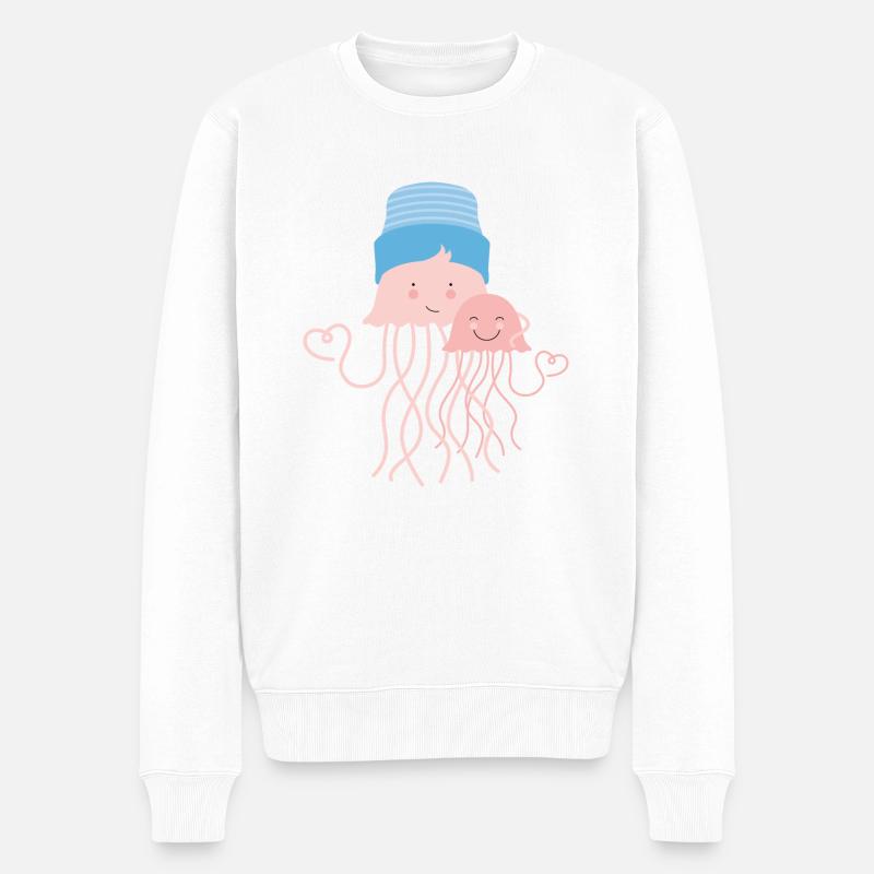 Méduse - Pull Premium bio Homme - blanc