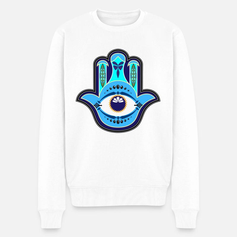 Hamsa - Pull Premium bio Homme - blanc