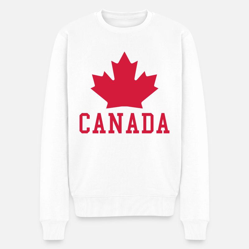 Érable du Canada - Pull Premium bio Homme - blanc