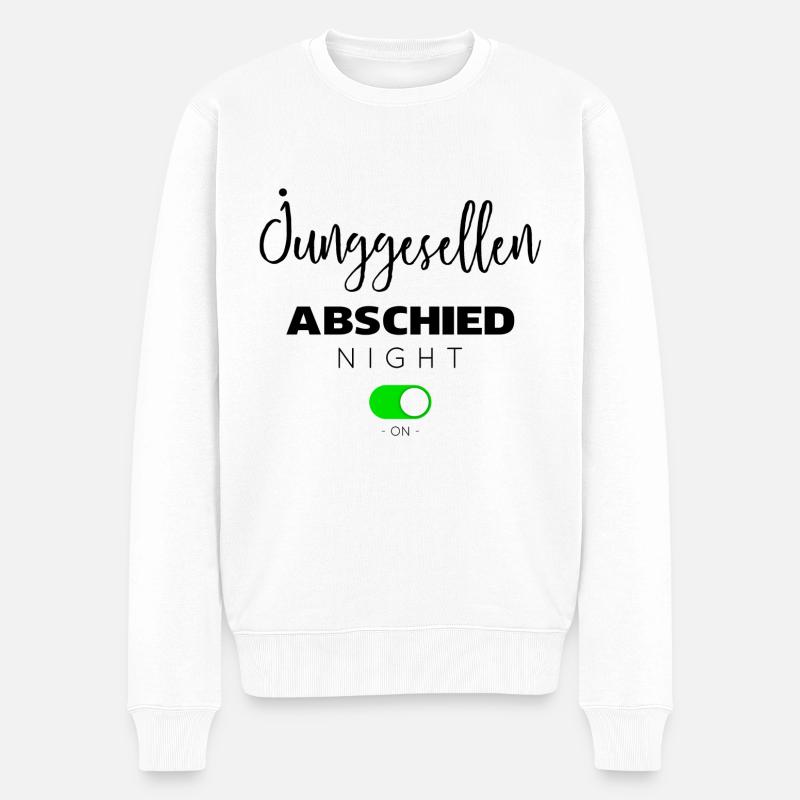 Junggesellen abschied - Pull Premium bio Homme - blanc