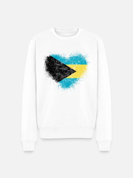 Bahamas - Men's Premium Organic Jumper - white