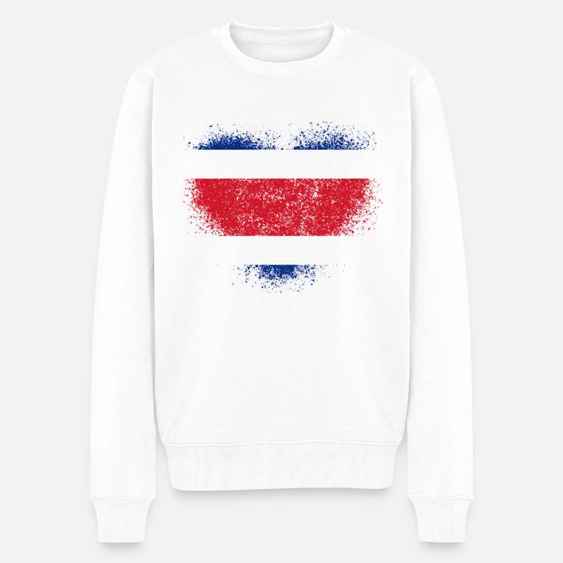 Costa Rica - Pull Premium bio Homme - blanc