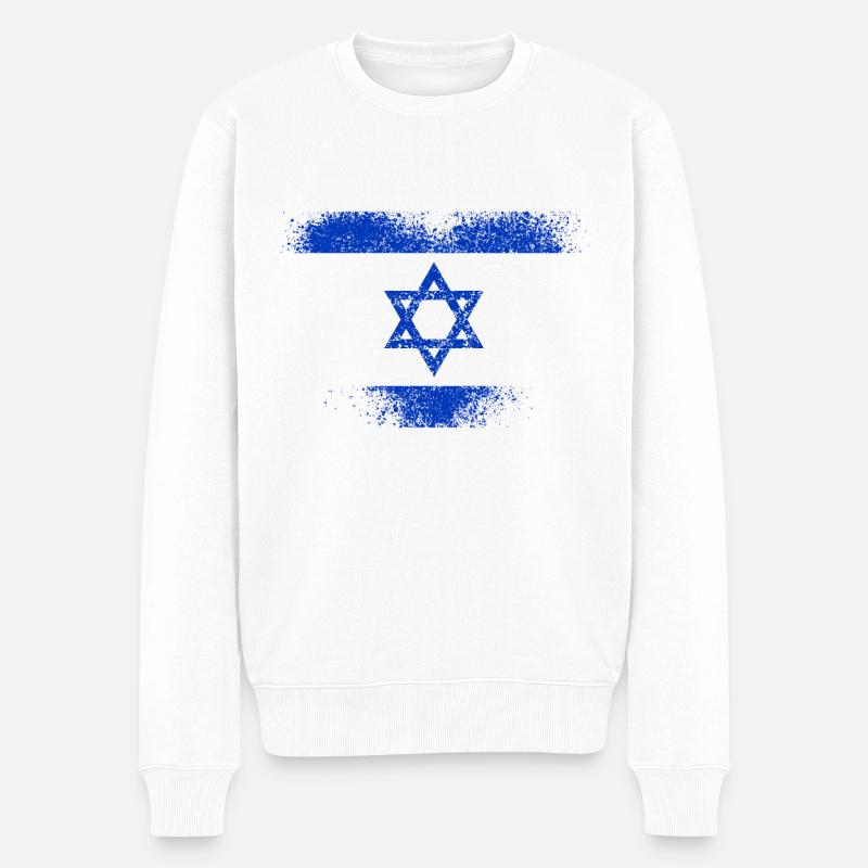 Israël - Pull Premium bio Homme - blanc