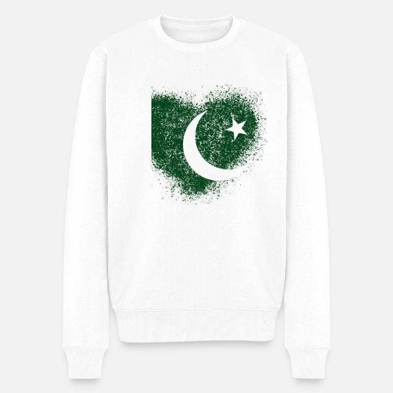 Pakistan - Pull Premium bio Homme - blanc