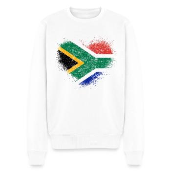Afrique du Sud - Pull Premium bio Homme - blanc - Devant - Thijin (182cm)