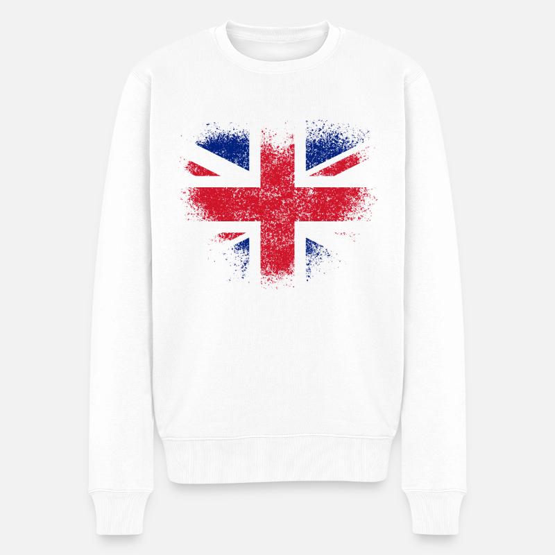 Royaume-Uni - Pull Premium bio Homme - blanc