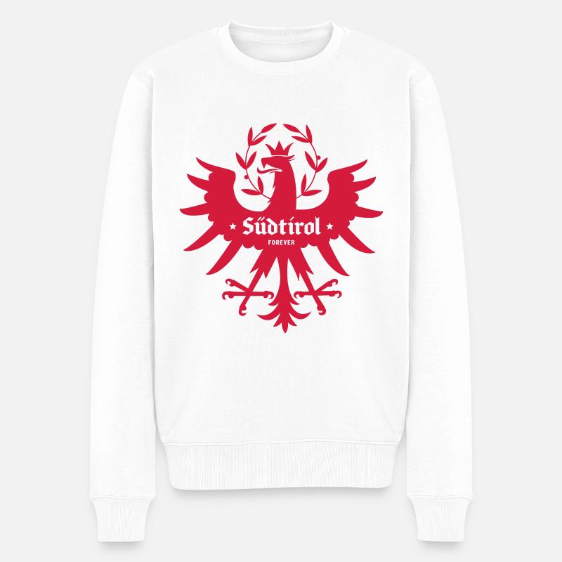Südtirol Forever - Männer Premium Bio Pullover - Weiß