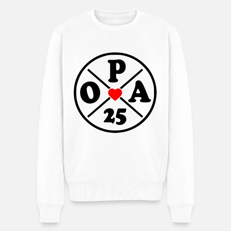 Papy 2025 - Pull Premium bio Homme - blanc