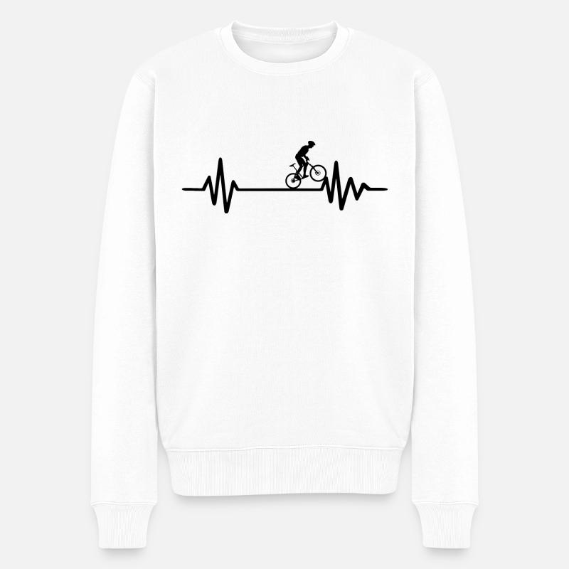 VTT VTT Heartbeat - Pull Premium bio Homme - blanc