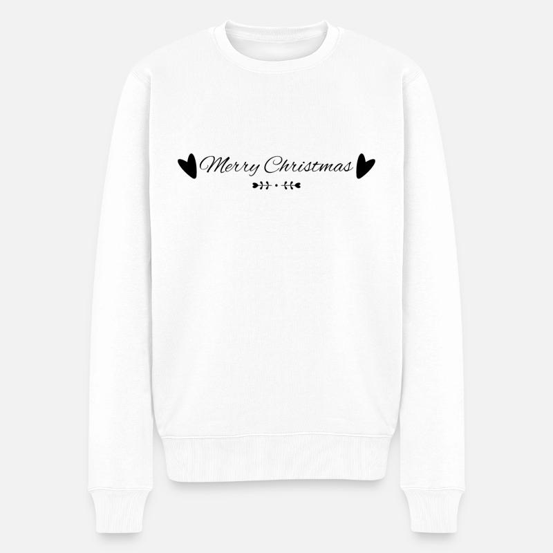 Joyeux Noël Noir - Pull Premium bio Homme - blanc