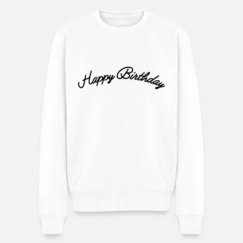 Bon anniversaire - Pull Premium bio Homme - blanc