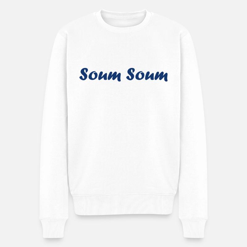 soum soum - Pull Premium bio Homme - blanc