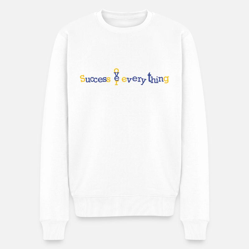 Le succès sur tout - Pull Premium bio Homme - blanc