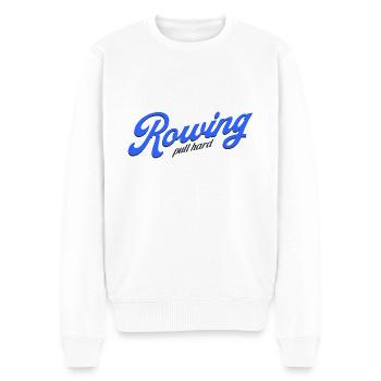 Aviron Pull Hard Rameur Rameur - Pull Premium bio Homme - blanc - Devant - Thijin (182cm)